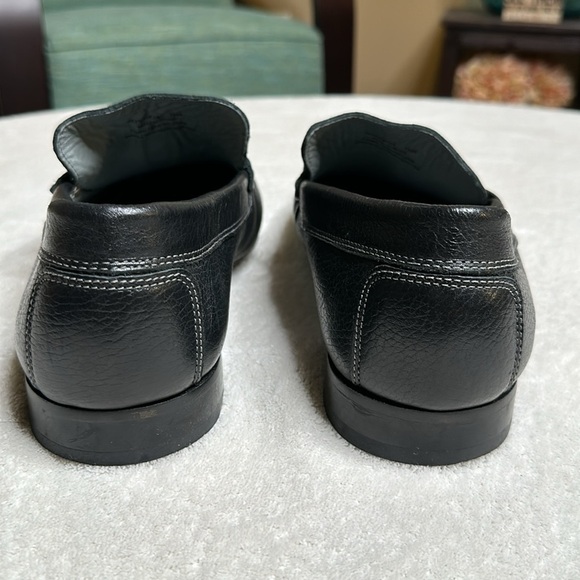Men’s DONALD J PLINER Leather Bit Loafers in black size 12 - Picture 3 of 10